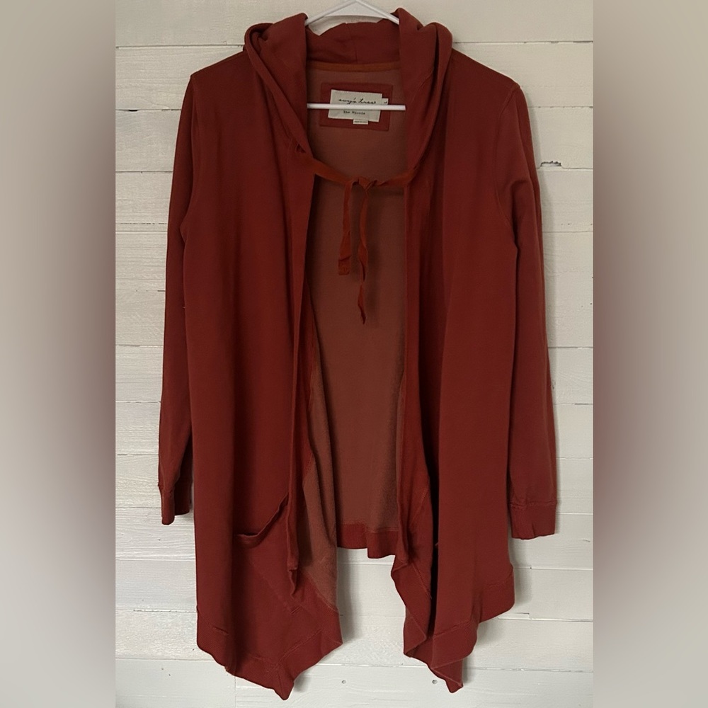 Evy’s Tree the Nicole open front cardigan, burnt orange, women’s size Large. - Picture 2 of 6
